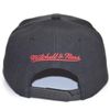 Mitchell & Ness GAS016 Chicago Bulls Snapback Cap, Solid Team Siren, Black/Red - Black