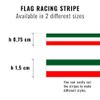 Racing Flag Stripes, 7.5 mm x 1.5 mt