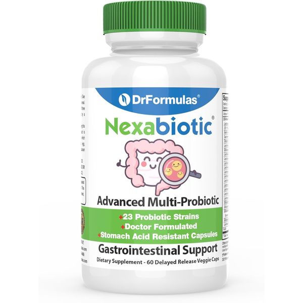 Nexabiotic Probiotic 60 Count Delayed Release Capsules For Gut Health