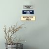 Standard Restricted Area Sign (Red) - Medium