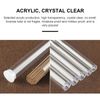 Beavorty 6pc Clear Plastic Empty Storage Tubes - Incense Sticks Container with Cap