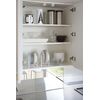 Yamazaki Industries 2323 Dish Stand, Dish Rack, Plate, S, White