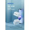 Impulse Desires Dual-Port USB Type 'C' Fast Charging Wall Adapter 35w PD
