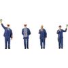 Faller FA180237 Figure Set with Sound Effect, Train Personnel & Shepherd's Whistle, Multiple