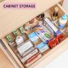 Expandable Fridge Space Allocator, 12PCS Clear Plastic Drawers Separators, 3.1-4.7"Adjustable Separators for Refrigerator, Office, Kitchen Storage