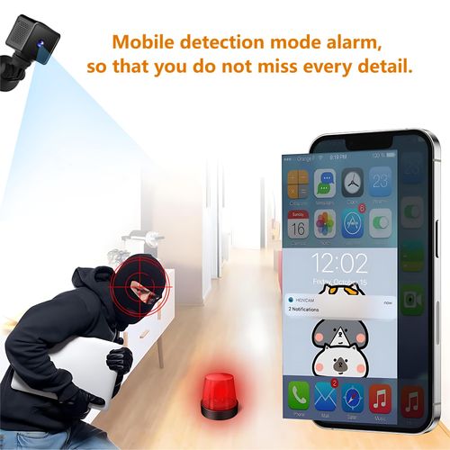 4K Wireless Wifi Security Camera Mini Home Indoor Outdoor Camera, Smart Home Camera Small Nanny Cam House Office Cameras Mobile Phone APP Remote, 150 Wide Angle Night Vision Motion Detection Cams
