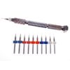 10pc .2 .25 .3 .35 .4mm 3D Printer Extruder Nozzle Clog KIT Bits + Pin Vise Tool