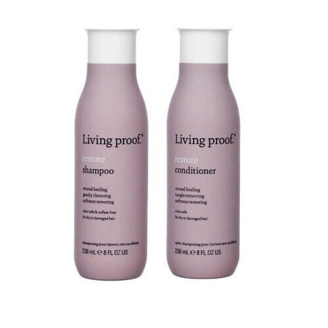 Living Proof Restore Shampoo & Conditioner (8 oz) Combo Set Healthy Hydration