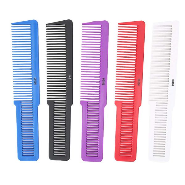 5Pcs Hair Oil Combs Professional Anti‑Static Pocket Salon Hairdressing Cutting Styling Flat Top Combs Barber Clipper Massage Tool