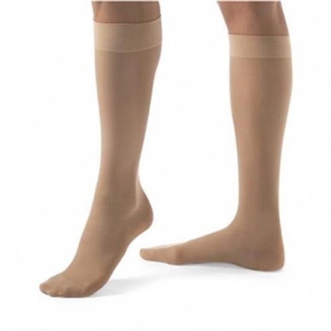 Compression Stocking JOBST Relief Knee High Large Petite Beige Closed #114002