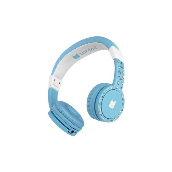 tonies Headphones, Adjustable & Foldable Children's Headphones with Volume Limiter, Over-Ear Headphones with Cable and Padded Headbands, Light Blue