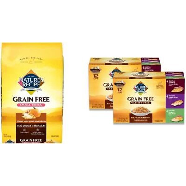 Nature'S Recipe Grain Free Small Breed Chicken, Sweet Potato & Pumpkin 12 Pounds