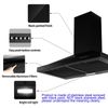 24in Wall Mount Kitchen Range Hood Ducted/Ductless 450CFM 3Speed Vent LED new