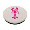 Pink Lobster on Sand | Nautical Theme PopSockets Swappable PopGrip