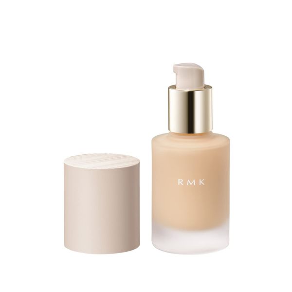 RMK Liquid Foundation, Flores Coverage, 104 (9 Colors in Total, 1.0 fl oz (30 ml), Foundation (3D Feel, Moisturizing)