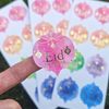Dazzling Foil Eid Mubarak Stickers – 8 Dots/Sheet, 3.8x4.6cm, Decorative Islamic
