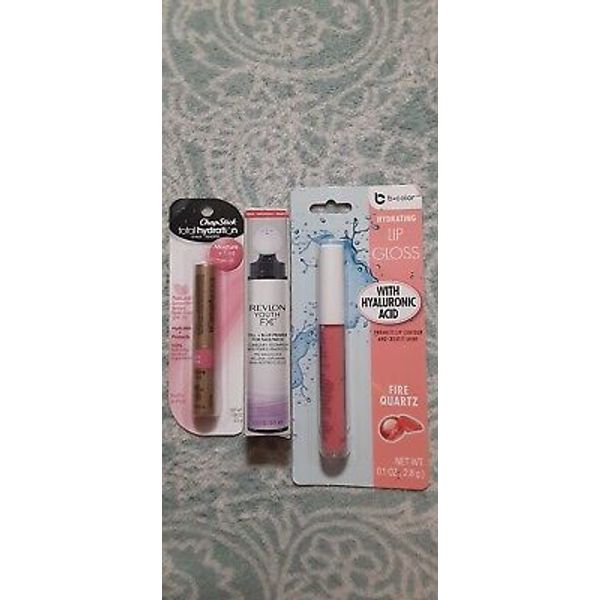 Revlon Youth FX Fill, Blur Primer, Face/Neck, Chapstick Total Hydration Lip Balm