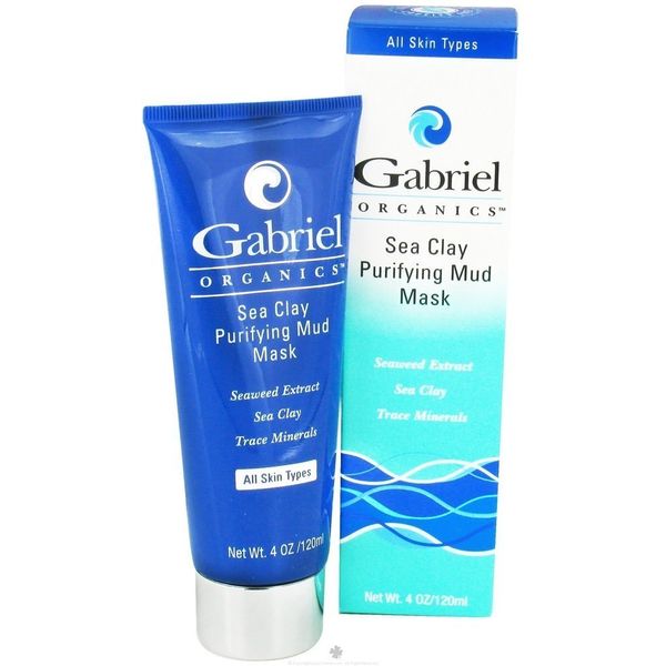 Gabriel Purifying Mud Mask, Natural, Paraben Free, Vegan, Cruelty-free, Non GMO, mineral-rich clay mask that cleanses and purifies the skin, 4oz.