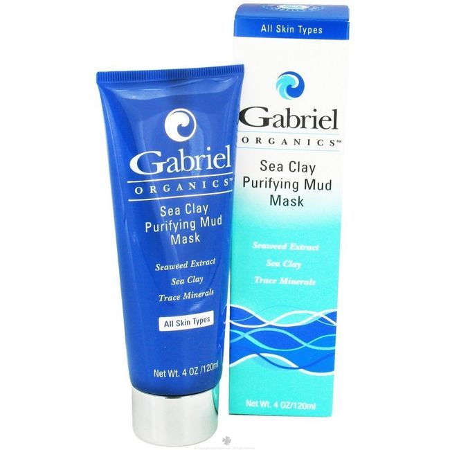 Gabriel Purifying Mud Mask, Natural, Paraben Free, Vegan, Cruelty-free, Non GMO, mineral-rich clay mask that cleanses and purifies the skin, 4oz.