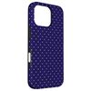 Classic Navy Blue Polkadots Pattern, Boho Polka Dot Case for iPhone 16 Pro