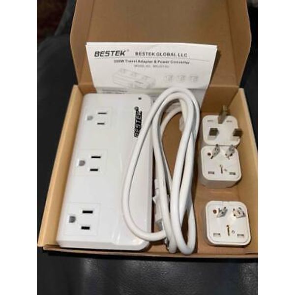 BESTEK Intl Power Adapter Step Down Travel Voltage Converter 4 USB US/EU/UK/AU