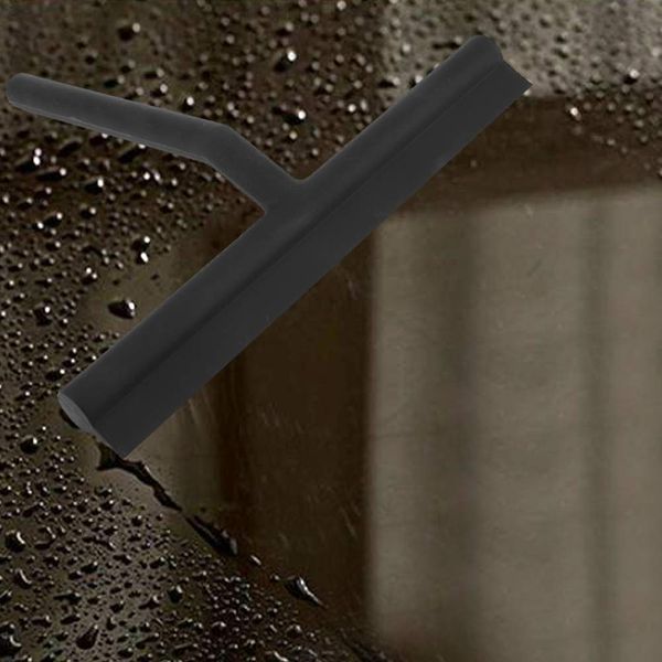 Atyhao Glass Squeegee Draining Wiper Blade Soft Silicone Cleaning Professional Tool Glass Squeegee Power Water Repellent T-Shaped Squeegee Cleaning Car Glass Window Bath Bathroom Cleaning Rainy Season