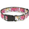 Plastic Clip Collar - Party TIME! w Drinks - Wide-Small 13-18"