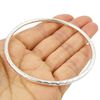 The Mexican Collection Large Hallmarked Sterling 925 Silver Hammered Textured Handmade Circle Bangle