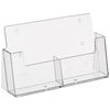 taymar 2CA6 A6 2 Compartment Brochure Stand Transparent