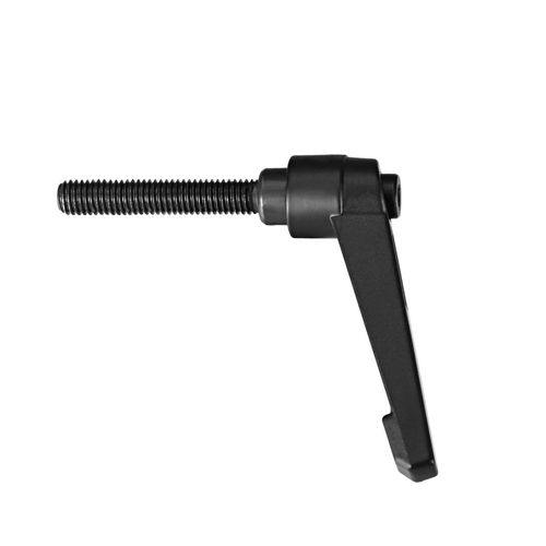 sourcing map M8 x 60mm Handle Adjustable Clamping Lever Thread Push Button Ratchet Male Threaded Stud Knobs Locking Rotating Screw Handles Quick Release Bolt Black 3pcs