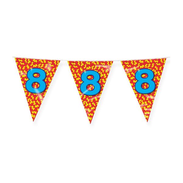 PD-Party 7042008 Foil Bunting, Red/Yellow