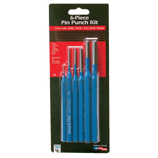 Dasco Pro 22 6 Piece Pin Punch Kit6