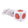 PowerCube Extended - 5 Outlet Power Adapter w/ 5ft Extension cord - Boston Red
