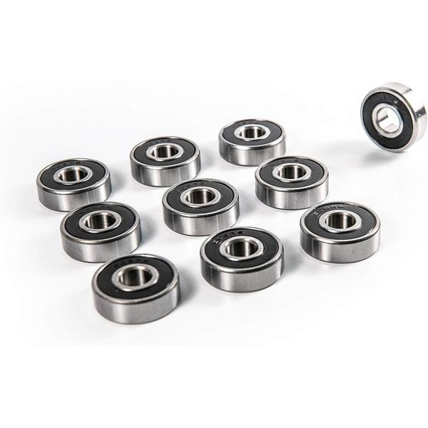 Elos Bearing 608 10 Ball Bearings with Bearing Oil High Speed Steel Ball Skateboard Line Skate Scooter Longboard Cruiser