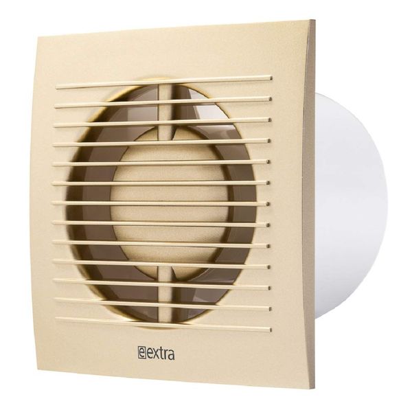 4 inch/100mm Bathroom Toilet Wall/Ceiling Extractor Fan with Timer - Ventilation Fan - Colour Gold