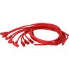 8mm 90 degree Red Spiral core Electronic Spark Plug Wire Set Kit  for Chevy SBC