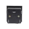 Sourcingmap 2 Pcs AC 250V UK Socket Square Cabinet Outlet Power Receptacle Black