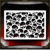 Skull Background 8 AirSick Airbrush Stencil Template