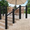 20 Pack 5/16" ID Black Angle Washers for Cable Railing Stair Ends 30 Degree