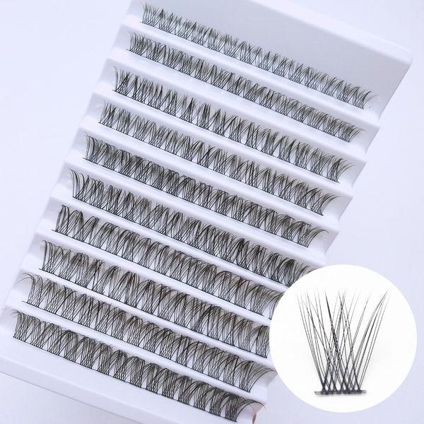 DIY Lash Clusters 140 PCS D Curl Individual Lash Extension Wisps Mixed Length 8-16mm Mink Lashes Volume Natural Look Eyelashes Cluster(D004))