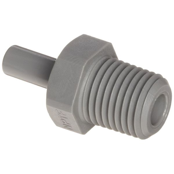 John Guest Stem Adaptor 3/8 inch Stem x 1/4 NPTF Thread (one supplied)