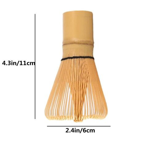 MANJIFUYU Matcha Whisk Natural Bamboo Tea Whisk Chasen Matcha Powder Brush Tool For Ceremonial Tea Preparation (100 Prongs)