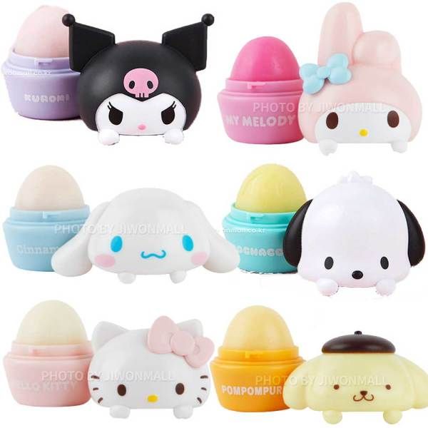 Sanrio Lip Balm Kuromi My Melody Cinnamoroll Pompompurin Pochaco Hello Kitty