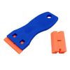 A-CRAFT 5 Replacement Blades for Sticker Removal Mini Scraper Spatula Sticker Removal (Blue)
