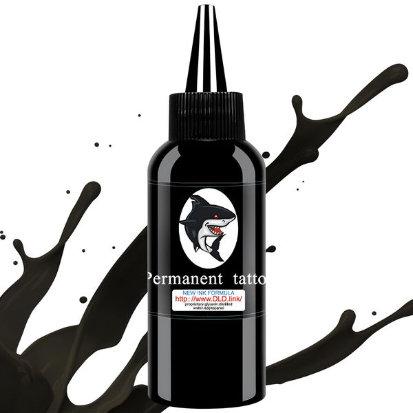 DLD Tattoo Ink Experience The Charm of senior Black Pigment, Professional Tattoo Products, Real Black, Vegetarian Friendly, Non-Irritating, Safe and Worry-Free, 30 ml Black