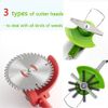 4inch 8 Pack Grass Trimmer Blade Heads Replacements- 40 T Blade & 2 Stainless