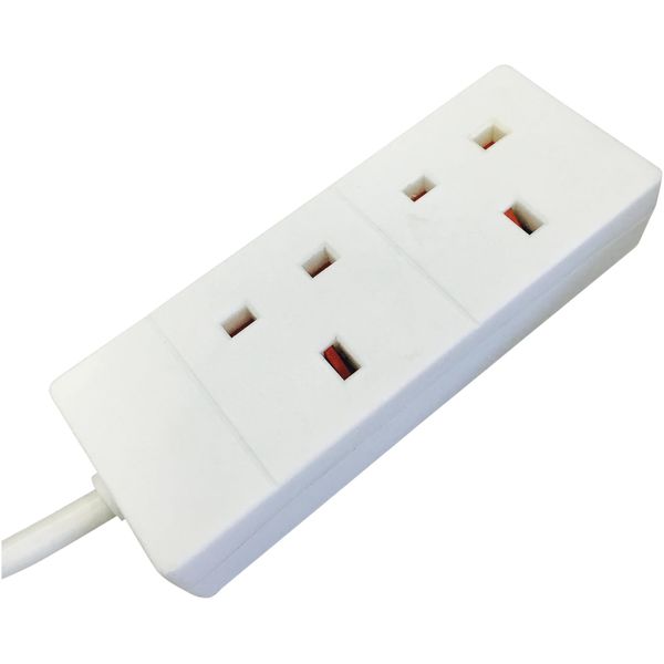 Eagle White Two Gang 13 A Extension Lead (3 Metre)
