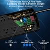 Surge Protector Power Strip - Nuetsa Flat Plug Extension Cord with 8 Outlets ...