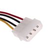 YFFSFDC Serial ATA Power Converter Cable 3 Pack SATA Power Cable Straight