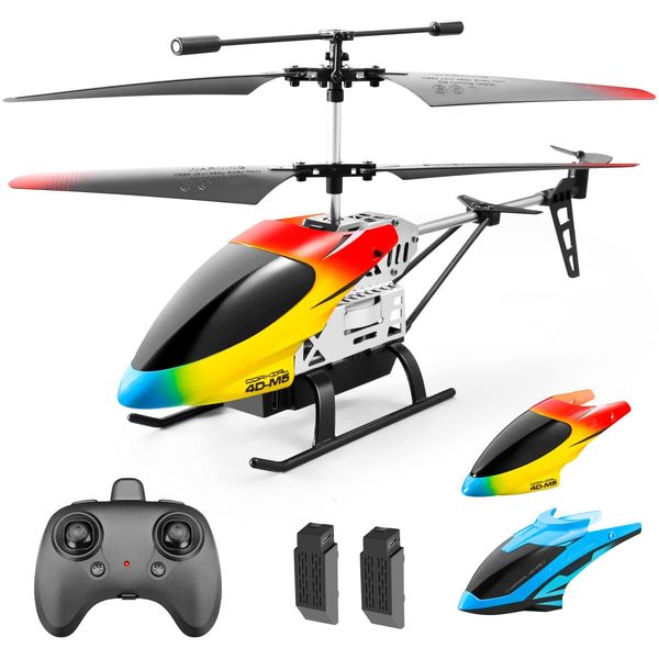 DRONEEYE M5 Remote Control Helicopter for Kids,Altitude Hold 2.4GHz RC Aircraft Helicopters with Gyro for Beginner Hobby Toys,30 Min Play,Indoor Flying with 3.5 Channel,LED Light,High,Low Speed